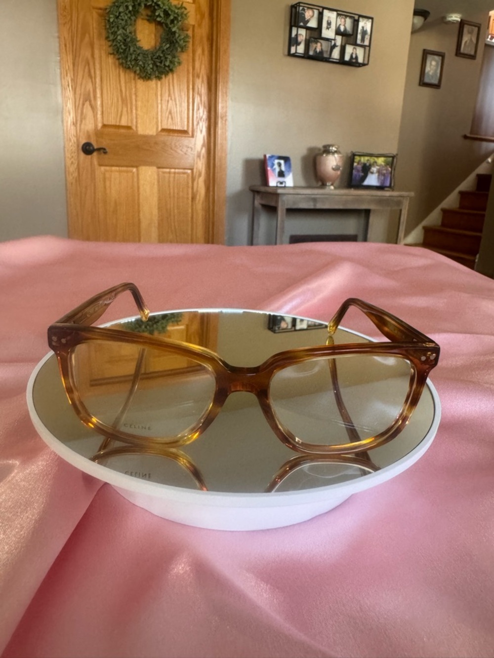 BRAND new - RX Frames Celine Honey Tortoiseshell Cat-Eye Glasses - Picture 2 of 7